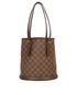 Louis Vuitton Damier Ebene Marais Bucket Bag, back view